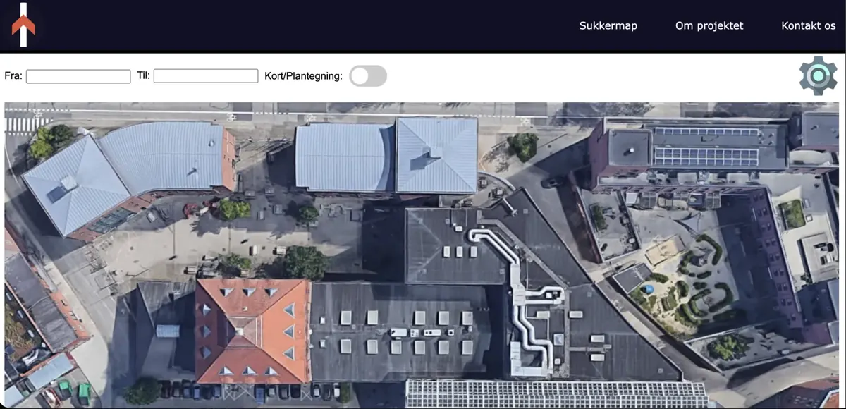 The Sukkermap interactive school map interface